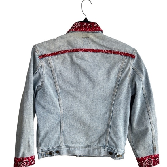 Vintage Lee Rider Denim Jacket Womens Small Custom Western Rodeo Made in the USA - Picture 13 of 14